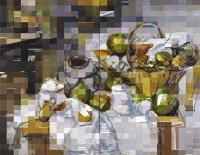 Homage to Cezanne's 'La Table de Cuisine' by Michael Azgour